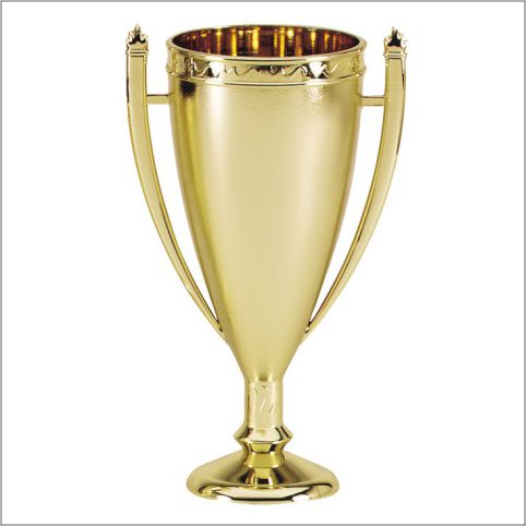 Stippled Flame Gold Trophy Cup
