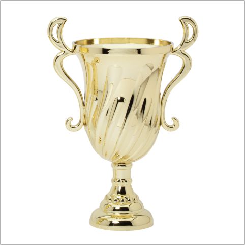 Classic Gold Trophy Cup With Lid – Premium Championship Award