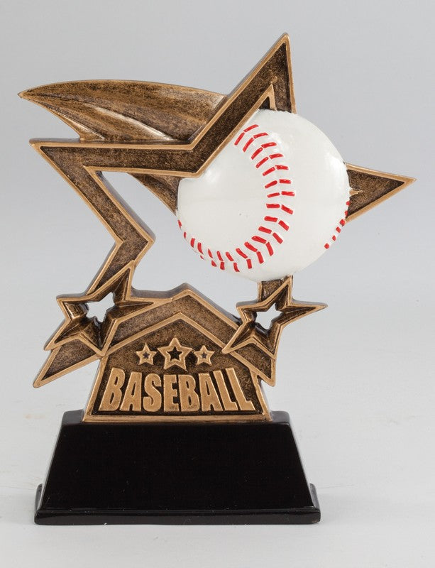 Resin Baseball Figure Trophy – 6"