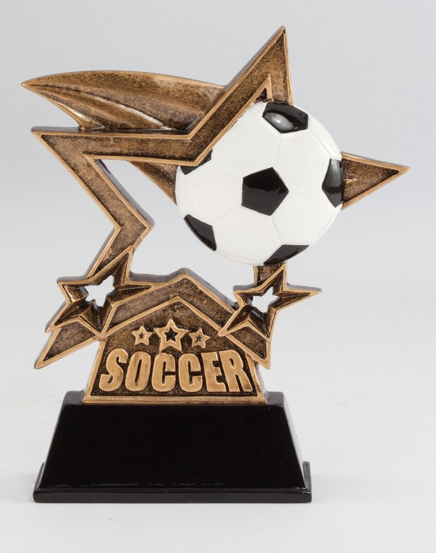 Resin Soccer Figure Trophy – 6"