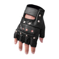 Guantes de Cuero sin Dedos Steel Star para Hombre – Con Tachuelas