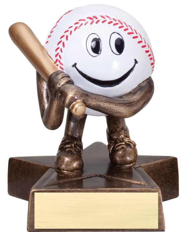 Little Buddy Baseball Trophy – 4" Resin Award