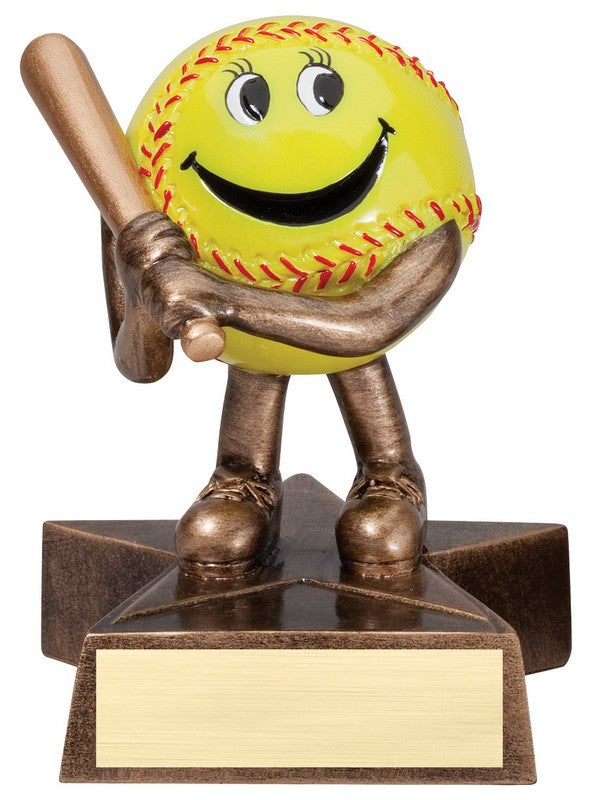 Little Buddy Softball Trophy – 4" Resin Award