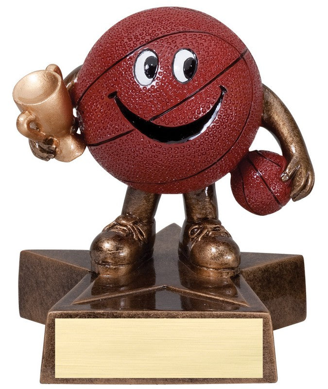 Little Buddy Basketball Trophy – 4" Resin Award