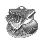 Baseball Diecast Medal 2" – Gold, Silver & Bronze Award Medal