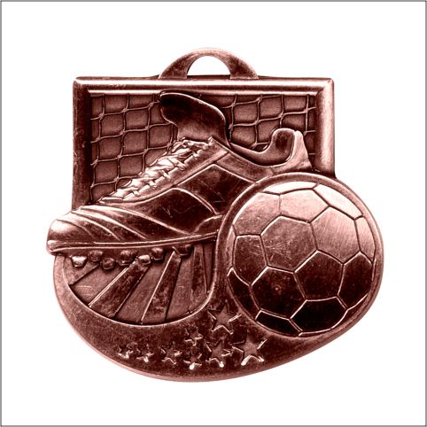 Soccer Diecast Medal 2" – Gold, Silver & Bronze Award Medal