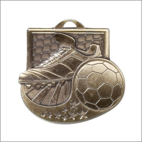 Soccer Diecast Medal 2" – Gold, Silver & Bronze Award Medal