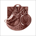 Track & Field Diecast Medal 2" – Gold, Silver & Bronze Award Medal