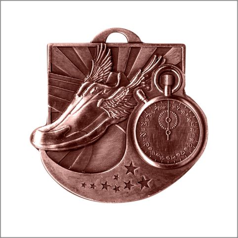 Track & Field Diecast Medal 2" – Gold, Silver & Bronze Award Medal
