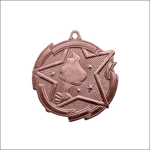 Victory Star Medal 2⅜" – Gold, Silver & Bronze Award Medal