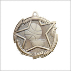Star Basketball Medal 2⅜" – Gold, Silver & Bronze Award Medal