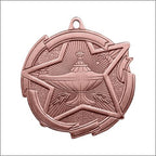 Star Lamp of Knowledge Medal 2⅜" – Gold, Silver & Bronze Academic Award