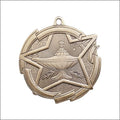 Star Lamp of Knowledge Medal 2⅜" – Gold, Silver & Bronze Academic Award