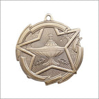 Star Lamp of Knowledge Medal 2⅜" – Gold, Silver & Bronze Academic Award