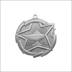 Star Lamp of Knowledge Medal 2⅜" – Gold, Silver & Bronze Academic Award