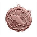 Star Track Medal 2⅜" – Gold, Silver & Bronze Award Medal