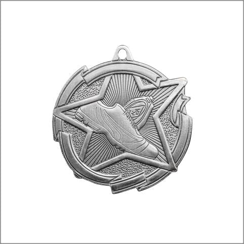 Star Track Medal 2⅜" – Gold, Silver & Bronze Award Medal