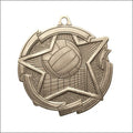 Star Volleyball Medal 2⅜" – Gold, Silver & Bronze Award Medal