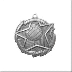 Star Volleyball Medal 2⅜" – Gold, Silver & Bronze Award Medal