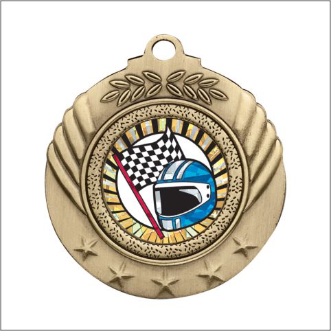 Insert Medal – Antique Finish (1" Custom Center with Star Design)