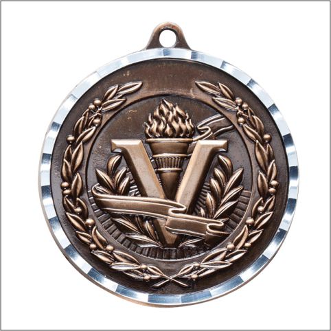 Victory Antique Medal 2" – Gold, Silver & Bronze Award Medal