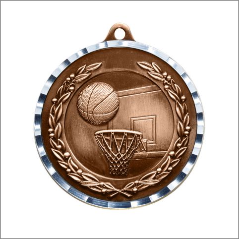 Antique Basketball Medal 2" – Gold, Silver & Bronze Award Medal