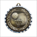 Antique Basketball Medal 2" – Gold, Silver & Bronze Award Medal