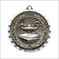 Lamp of Knowledge Antique Medal 2" – Gold, Silver & Bronze Academic Award