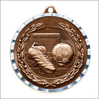 Antique Soccer Medal 2" – Gold, Silver & Bronze Award Medal