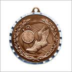 Antique Track & Field Medal 2" – Gold, Silver & Bronze Award Medal