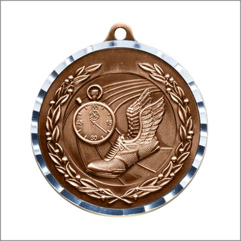 Antique Track & Field Medal 2" – Gold, Silver & Bronze Award Medal