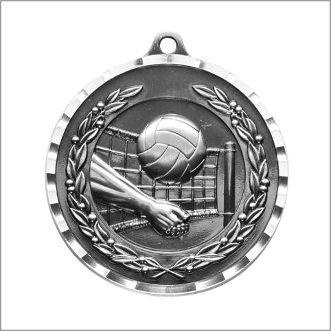 Antique Volleyball Medal 2" – Gold, Silver & Bronze Award Medal