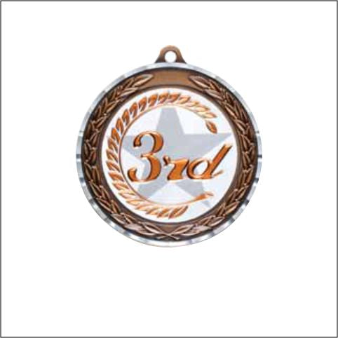 Antique Place Medal Set 2" – 1st, 2nd & 3rd Place Award Medals