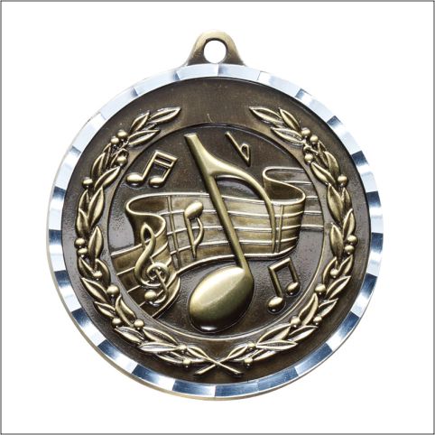 Antique Music Medal 2" – Gold, Silver & Bronze Award Medal