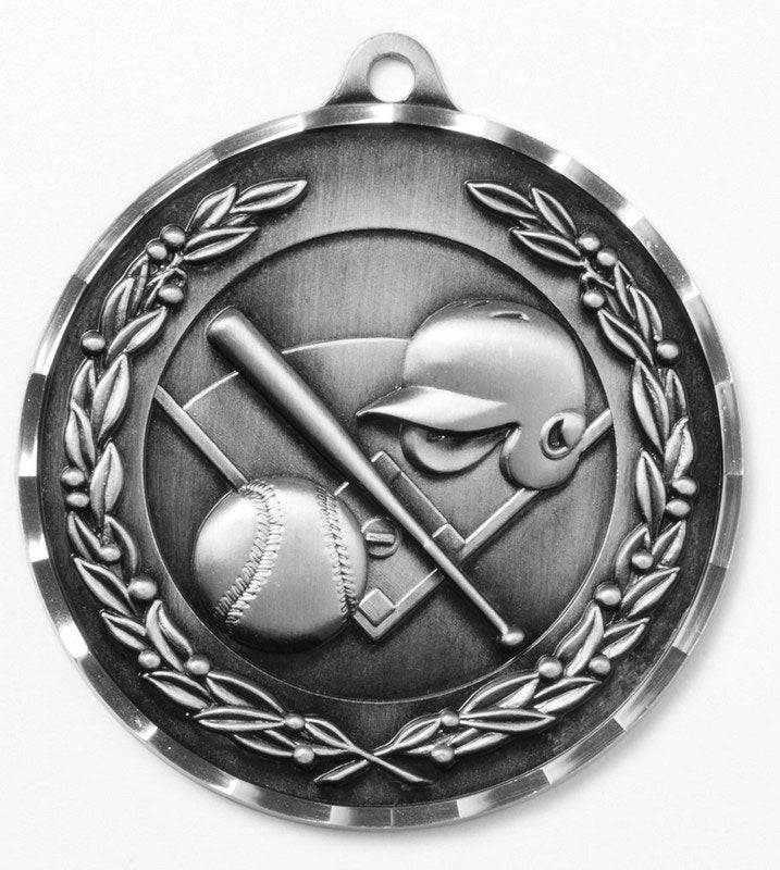 Baseball Medal 2¾"  – Gold, Silver & Bronze Award Medal