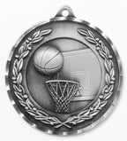 Basketball Medal 2¾" – Gold, Silver & Bronze Award Medal