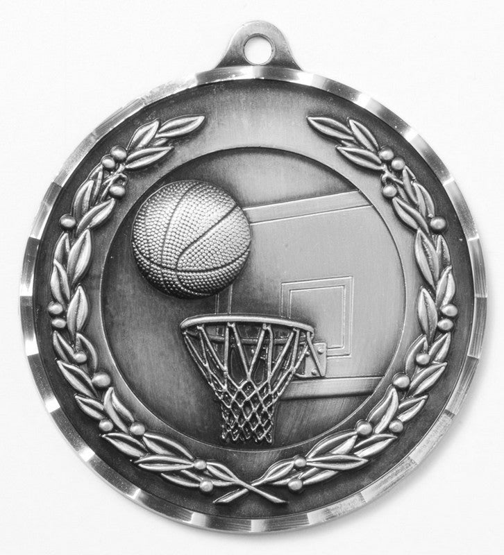 Basketball Medal 2¾" – Gold, Silver & Bronze Award Medal