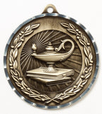 Lamp of Knowledge Medal – Antique Finish (2.75" Large Medal)