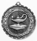 Lamp of Knowledge Medal – Antique Finish (2.75" Large Medal)