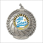 1" Insert Medal – Antique Gold, Silver & Bronze Mini Award Medal
