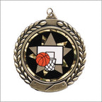 2" Insert Medal – Antique Gold, Silver & Bronze Award Medal