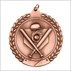 Baseball Medal 2¾" – Gold, Silver & Bronze Award Medal