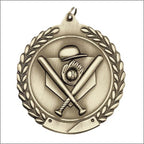 Baseball Medal 2¾" – Gold, Silver & Bronze Award Medal