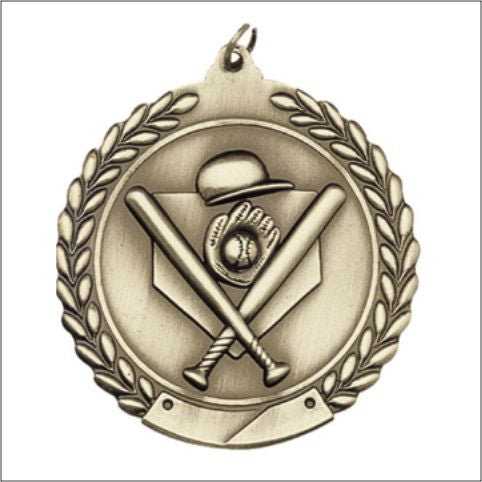 Baseball Medal 2¾" – Gold, Silver & Bronze Award Medal