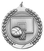Basketball Medal 2¾" – Gold, Silver & Bronze Award Medal