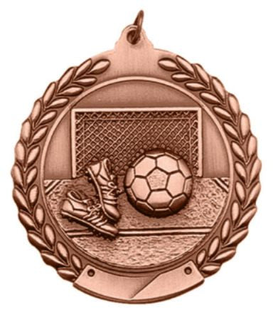 Soccer Medal 2¾" – Gold, Silver & Bronze Award Medal