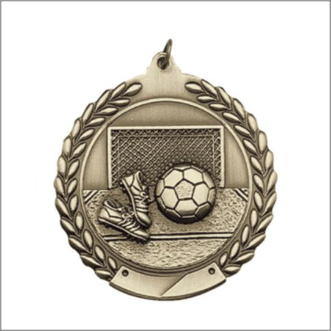 Soccer Medal 2¾" – Gold, Silver & Bronze Award Medal
