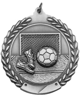 Soccer Medal 2¾" – Gold, Silver & Bronze Award Medal