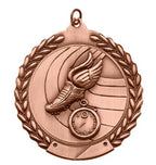 Track & Field Medal  2 ¾"  – Gold, Silver & Bronze Award Medal