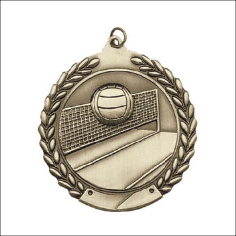 Volleyball Medal 2¾" – Gold, Silver & Bronze Award Medal